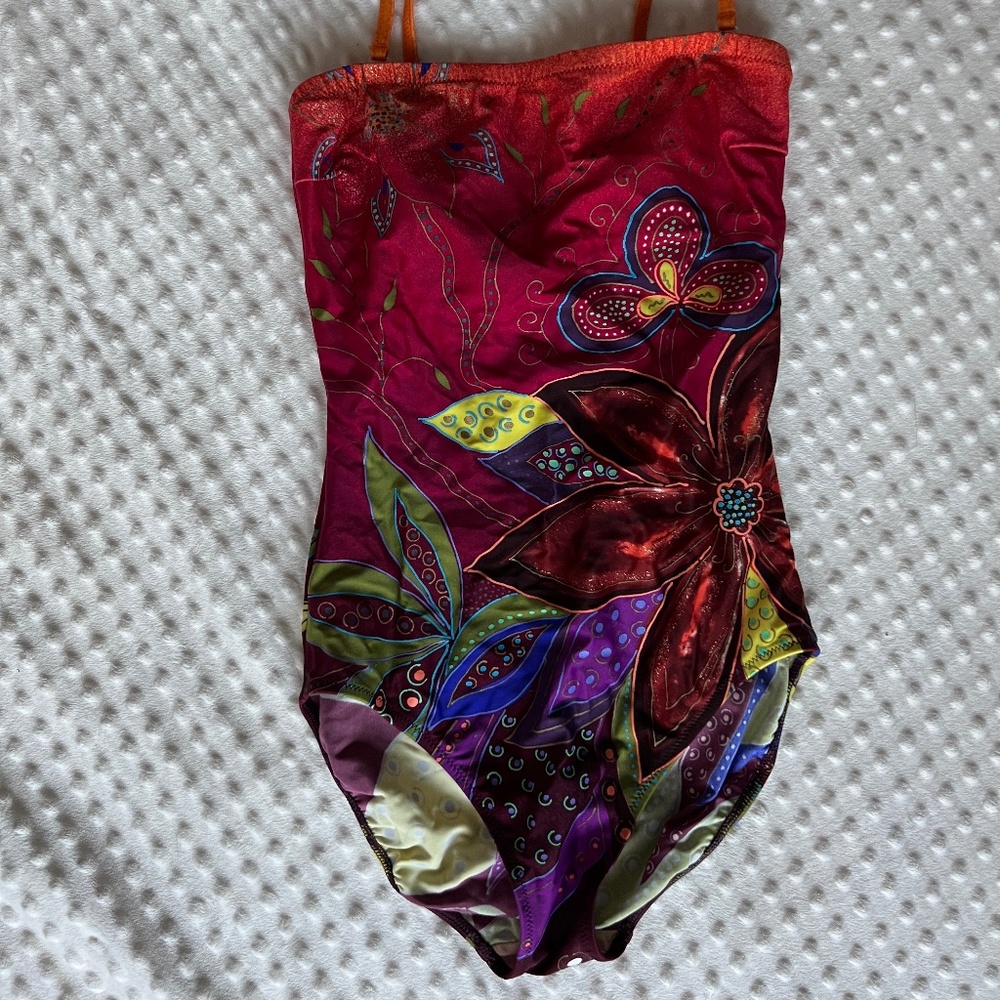 Strapless One Piece Bathing Suit